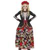 FIESTAS GUIRCA Costume per Ragazza del Giorno dei Morti - Abito Lungo Elegante e Fascia per Capelli con Fiori - Costumi di Halloween per Ragazze Età 3-4 Anni
