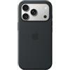 APPLE Custodia MagSafe in silicone Apple nera per iPhone 17 Pro con tracolla
