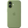 APPLE Custodia MagSafe in silicone Apple verde per iPhone 17 con tracolla
