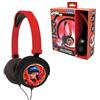 Lexibook, Miraculous Ladybug Cat Noir, Cuffie stereo, volume sicuro per bambini, pieghevoli e regolabili, rosso, HP015MI