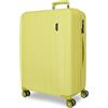 MOVOM Wood Valigia Cabina, Medie, Grandi e Set, Rigida ABS Chiusura TSA, 4 Ruote Doppie Estensibili Bags Bags Bags, giallo, 53 cm x 78 cm x 31 cm, Valigia grande 75