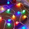 ENLACE Catena luminosa a batteria colorata, 3 m, 20 LED, per interni ed esterni, per matrimoni, Natale, giardino, stanza, balcone, campeggio, decorazione per feste