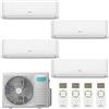 HISENSE CONDIZIONATORE HISENSE HI-COMFORT QUADRI SPLIT 7000+7000+9000+9000 BTU INVERTER R32 5AMW105U4RQC A++ WIFI