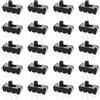 Be In Your Mind 40 Pezzi 6 Pin 2 Mm DPDT Micro Interruttore Scorrevole MSS22D18G2 Adatto Per Scheda Perforata Europea Da 2,54 X 2,54 Mm