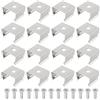 EMSea 50 Pezzi Clip Di Montaggio Per Luci A Corda In Acciaio Inossidabile Supporto Per Luci A Corda A LED Clip Per Canale Luminoso Per Strisce LED Da 9,5-12 Mm (13x11 X9 Mm)