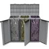 TERRY Contenitore EcoCab 3 per raccolta differenziata - 102x39x88,7 cm - 3 portasacco da 110 L ciascuno - Terry (unità vendita 1 pz.)