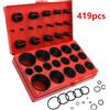 NONE 419/225PCS Set Assortimento di O-Ring Universale 32 Dimensioni Anello di Gomma Nitrilica Guarnizione O-Ring Guarnizione per Impianti Idraulici Riparazione di Rubinetti Automotive