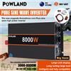 POWLAND Inverter a onda sinusoidale pura 8KW 6KW 5KW 4KW 3KW DC 12V 24V a AC 220V 50Hz Convertitore di potenza portatile con telecomando