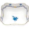 HEREND INSALATIERA QUADRATA 24 CM, APPONYI AZZURRO