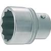 Hazet 1100Z-50 Inserto per Chiave a Bussola a Doppio Esagono, Argento, Attacco Quadro, Cavo, 25 mm 1 Pollice