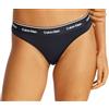 Calvin Klein Donna Perizoma Thong Intimo, Grigio (Grey Heather), M