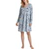 CALIDA Favourites Maglia Lunga da Notte, Blu Sterling, 40-42 Donna