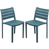 MIlani Home CABOT - set 2 sedie in polipropilene impilabile