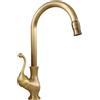 KOPYFANTAP Rubinetto Lavello Cucina Ottone Antico, Girevole a 360° Miscelatore Monocomando da Cucina Bronzo, Alto Rubinetti da Bagno Lavabo Retrò