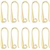 SUNNYCLUE 1 scatola Da 40 pezzi di Veri Ganci per Orecchini Francesi Placcati In Oro 18K Ganci per Orecchini In Filo di Ottone A Goccia Ami Da Pesca Francesi Larghi Componenti per Orecchini con Passan