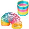 ASQzhuLIWing 2 Molle Magiche Giganti Arcobaleno forma di piuma arcobaleno anelli a molla multicolori classico magico ottimo regalo divertente e attraente Pasqua Regali Borse per Feste premi pensierino per la calza