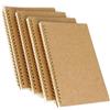 IMALPQPP Set da 4 notebook A5 a pagine bianche - quaderni a5, taccuino a5 Pagine bianche, block notes a spirale, pagine bianche per schizzi, scrittura e appunti, 80 pagine per quaderno(160 facciate)