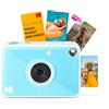 KODAK Printomatic+ Fotocamera Digitale Istantanea 10MP con LED RGB, stampa foto a colori su carta Zink 2x3" - Blu