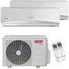 Ariston Condizionatore Ariston PRIOS dual split 12000+12000 BTU inverter R32 A+ unità esterna 5,0 kW 3381524-3381255-2