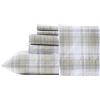 Wrangler - Set di lenzuola doppie, setoso e leggero, arredamento casual per la casa (Dayton Valley Plaid beige, doppio)