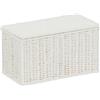 Household Essentials House Essentials corda di carta Cestino con coperchio. bianco