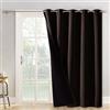 NICETOWN Tenda extra larga per porta del patio, super resistente, scorrevole termico in vetro foderato, per la privacy, 100% oscurante, 1 pannello, 177,8 x 213,4 cm (lunghezza x larghezza)