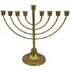 SPORTARC Hanukkah Menorah, portacandele a forma di stella di David, placcato argento, dimensioni standard, non si ossida, regalo ebraico (9 teste)