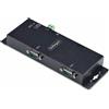 StarTech.com Adattatore da seriale a Ethernet 2 porte, server di dispositivi seriali IP per RS232 remoti, montaggio parete/su guida DIN, metallo, convertitore RJ45 LAN DB9, TAA [I23-SERIAL-ETHERNET]
