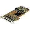 StarTech.com Scheda di rete PCIe Gigabit Power over Ethernet a 4 porte - Adattatore PCI express PSE / POE NIC [ST4000PEXPSE]
