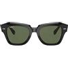 Ray-Ban Occhiali da Sole RB2186 901/58 State Street Nero/Verde G-15 Unisex Polarizzati 52/20/145