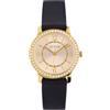 GUESS Orologio da donna da 28 mm - Cinturino color oro con quadrante bianco e cassa in oro, Nero, one, Cinturino