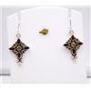 7 GM 925 Argento Sterling Naturale Multi Taglio Gemma Sottile Orecchino 4.1cm