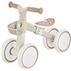 Globber Triciclo Cavalcabile Beige Ergonomico Ecologico Cestino per Equilibrio