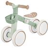Globber Triciclo Cavalcabile Verde Ergonomico Ecologico Cestino per Equilibrio
