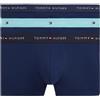 Tommy Hilfiger Uomo Boxer Confezione da 3 Trunks Elasticizzati, Blu (Ptch Blu/Arc AQU/des), XL