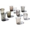 Zafferano Melting Pot Set da 6 Bicchieri Grigio