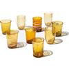 Zafferano Melting Pot Set da 6 Bicchieri Ambra