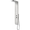 OGOMONDO Finitura- Spazzolato, CONFEZIONE 1 *** Colonna doccia acciaio inox 4 funzioni getto a cascata 4 bocchette idro lombari l20xp50xh150 005