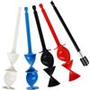 FunWorth 4 pezzi Paletta Per Miscelazione Epossidica Agitatore Per Vernici con Asta di Prolunga, pala di miscelazione per agitatore di vernice per 1/4 di trapano per resina, vernice (Tondo-5pcs)