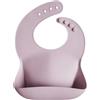 mushie | Bavaglino Silicone | Bavaglino Impermeabile Regolabile | Facile da Pulire | 4 Misure Regolabili con tasca Frontali Profonde | Senza BPA | articoli per neonati & bambini | Pale Terazzo