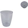 Due Esse Christmas Vaso Plastica Trasparente Diametro 12.5 x h 15.5 cm