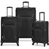 U.S. Traveler Aviron Bay Valigia espandibile morbida con ruote girevoli, nero, 30-Inch