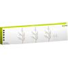 goobay 58256 - Set di 3 alberi luminosi con 75 LED, funzione timer (3000 K), funzionamento a batteria, per interni ed esterni, IP44, trasparente