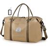 BAGZY Bagaglio a Mano Easyjet 45x36x20 Borsone da Viaggio Donna 35L Pieghevole Impermeabile Borsas per Sportiva Borsone da Palestra Borsa da Viaggio Borsas da Weekend per Uomo Borso da Cabina Cachi