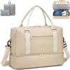 SPAHER Borsone da Viaggio 45x36x20 Easyjet Bagaglio a Mano Borsone Palestra Sportiva Donna con Scomparto Scarpe e Tasca Umida 30L Borsa da Viaggio Fitness Grande Impermeabile Travel Duffel Cabin Bag