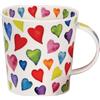 Dunoon Tazza Da Caffè Caroline Bessey Warm Hearts Forma Lomond Porcellana Multicolore 320 Millilitri