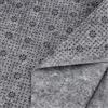 OLYCRAFT Panno Antiscivolo Grigio 2 x 2 m Tessuto Trapuntato con Motivo Fiore di Prugna