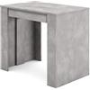 Skraut Home | Consolle allungabile | Tavolo consolle allungabile | 220 | Per 10 persone | Tavolo da pranzo | Stile moderno | Cemento