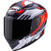 Suomy Casco Moto Integrale Suomy TRACK-1 FRAMEWORK Bianco Rosso
