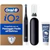 Oral-B iO 2 Spazzolino Elettrico, 1 Testina di Ricambio, Custodia, Nero